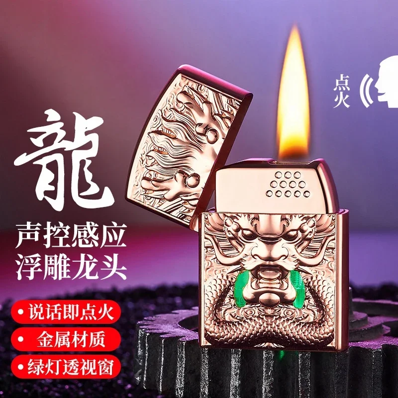 

Type-C Fast Charging Kuromi Lighter, Metal Voice-activated Induction Smart Lighters, Gas Electric Dual-use Lighter High-end Gift