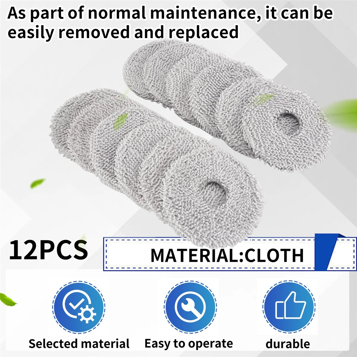 12 عبوة فريدة من نوعها من وسادات التطهير القابلة للغسل لـ L10S /L10/ L20 / L30/ X30/ X2 Omni/ T20 Omni/ T10 Omni/ X1 Omni