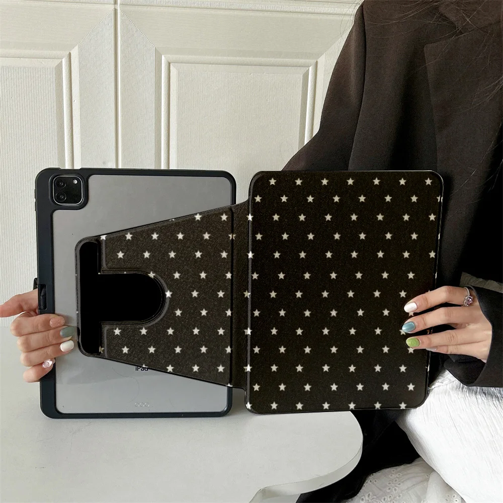 

360 ° Rotating Foldable Case to Easily Protect Your Pad: Compatible with iPad Air 6,Air 5,4,10,2024,air m3/a16 2025