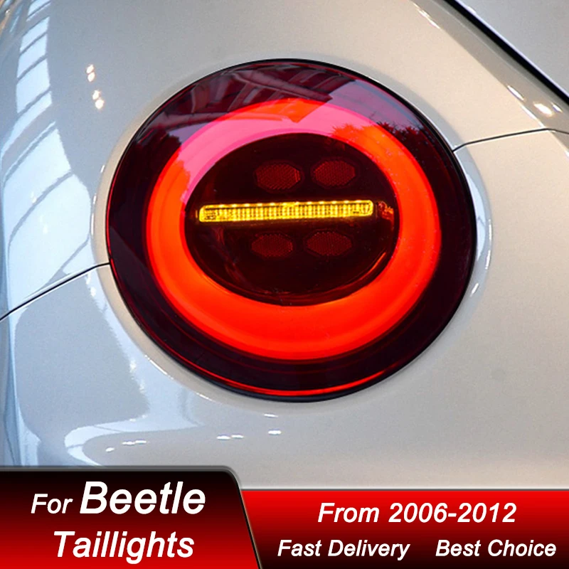 Hot Car led Tail Lights For Volkswagen VW Beetle 06-12 New style full LED Tail Lamp Dynamic Turn Signal Light Tail Lamp Assembly - view 4