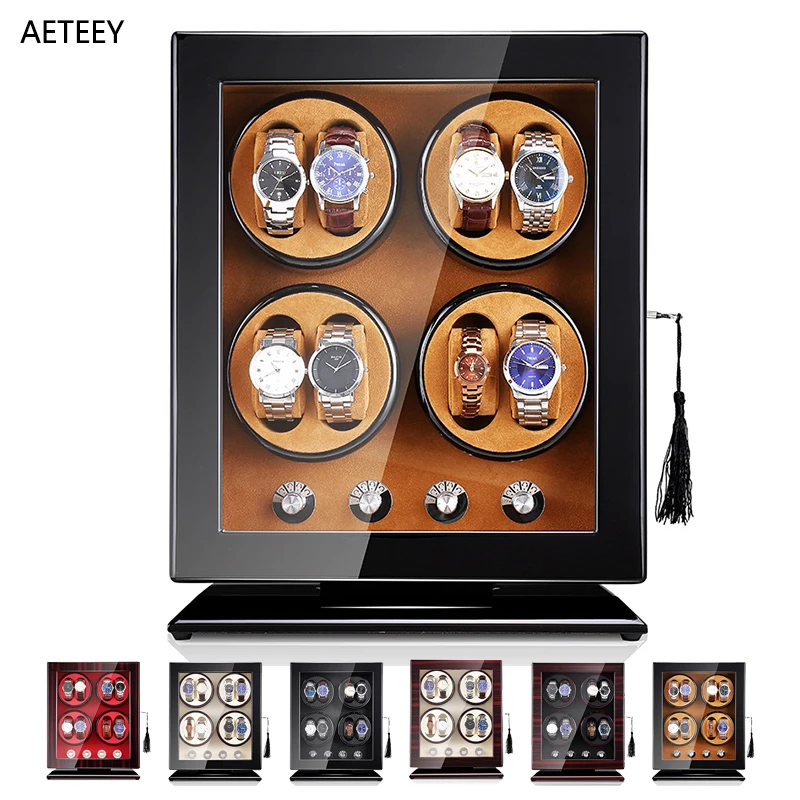 For Watch Luxury Upscale Watch Winders Case for Automatic Watches Lock Box 8 Slot Organizer Display Customizable Logo OEM