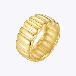 ENFASHION Wide Pumpkin Rings For Women Gold Color Cute Ring 2020 Trend Stainless Steel Fashion Jewelry Girls Gift Anillos R4082