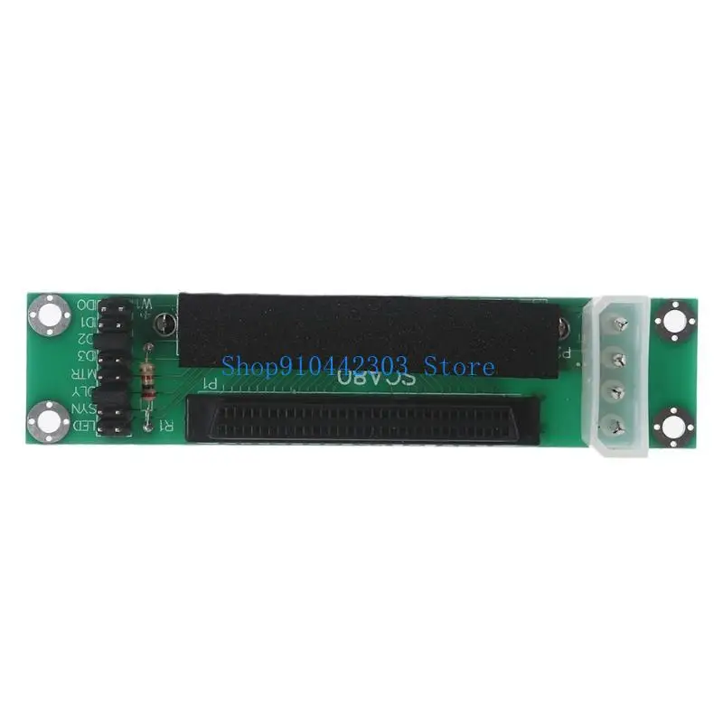 652F Small Computer System 68 to 80 Pin Convert Different SCSI Ports 3.94 Inch Length SCSI Converters Board