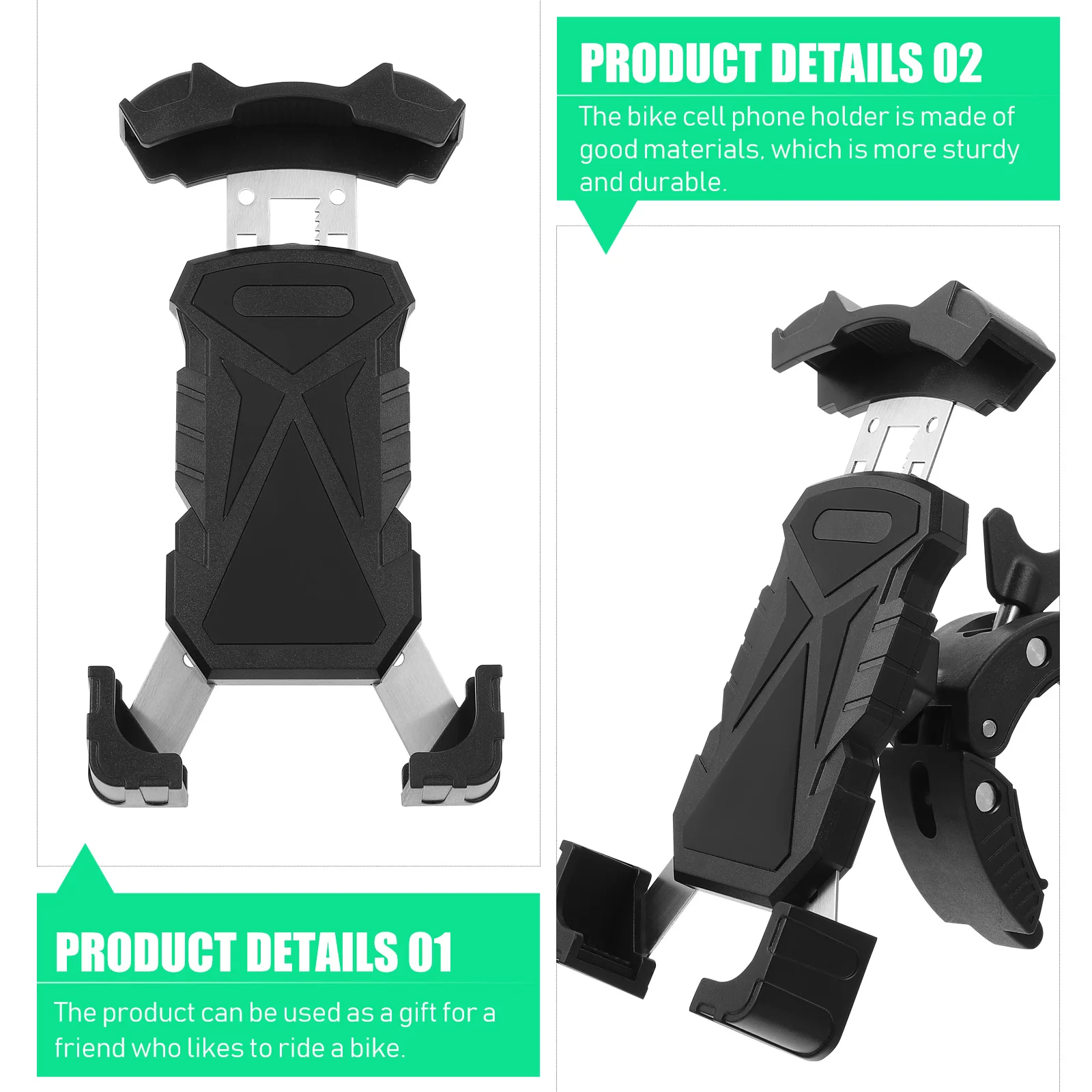 

Phone Holder Bike Bracket Durable Sturdy Secure Installation Wear resistant Non slip Cycle Accessory Motorcycle Phone St