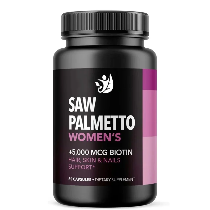 

Ladies Saw Palm+5000 Mcg Biotin Supplement - Supports Appearance Of Postpartum Women's Hair