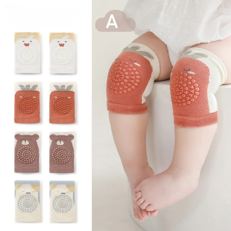 2023 Summer Baby Cartoon Knee Pad Kids Girl Boy Safety Crawling Elbow Cushion Protector Infant Toddlers Baby Leg Warmer Kneecap