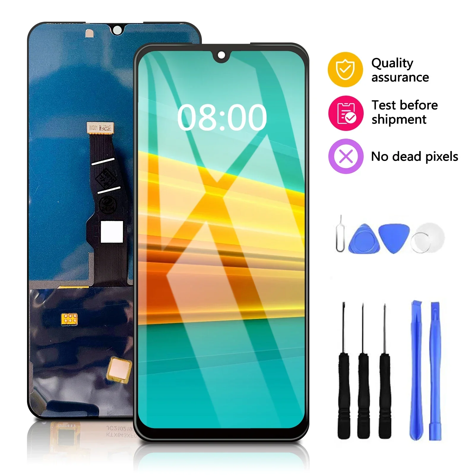 

6,1 "для OLED Huawei P30 ELE-L29 ELE-L09 ELE-AL00 ELE-TL00 ELE-L04 LCD дисплей сенсорный экран дигитайзер в сборе Замена