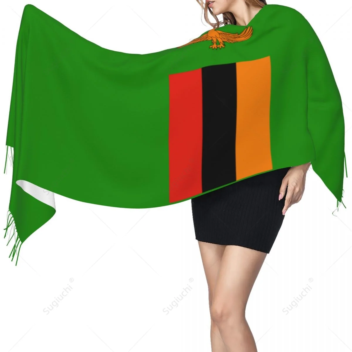 

Zambia Flag Scarf Pashmina Warm Scarves Shawl Wrap Hijab Spring Winter Multifunction Unisex