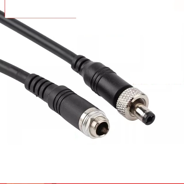5.5 prądu stałego * 2.5mm kabel zasilający złącza męskie żeńskie z śruba blokująca wtyczka zasilania prądu stałego 18AWG czystej miedzi 0.3m 0.5m 1m Monitoring ForCCTV