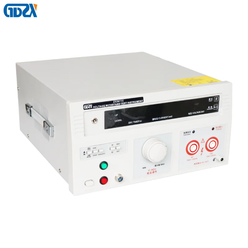 

Портативный тестер выдерживаемого напряжения ZX2671C 0-10 кВ AC/DC, для проверки электробезопасности, измеритель диэлектрической прочности с сигнализацией