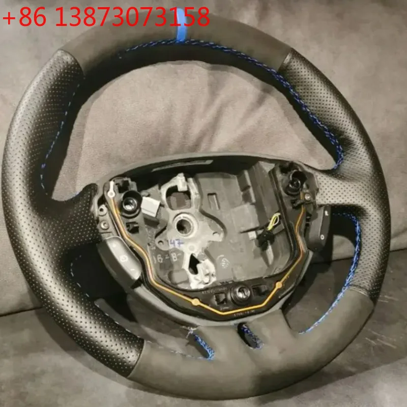 Hand Stitched car Steering Wheel Cover Fit for Renault Clio 3 2005 2006 2007 2008 2009 2010 2011 2012 2013 Braid Accessorie