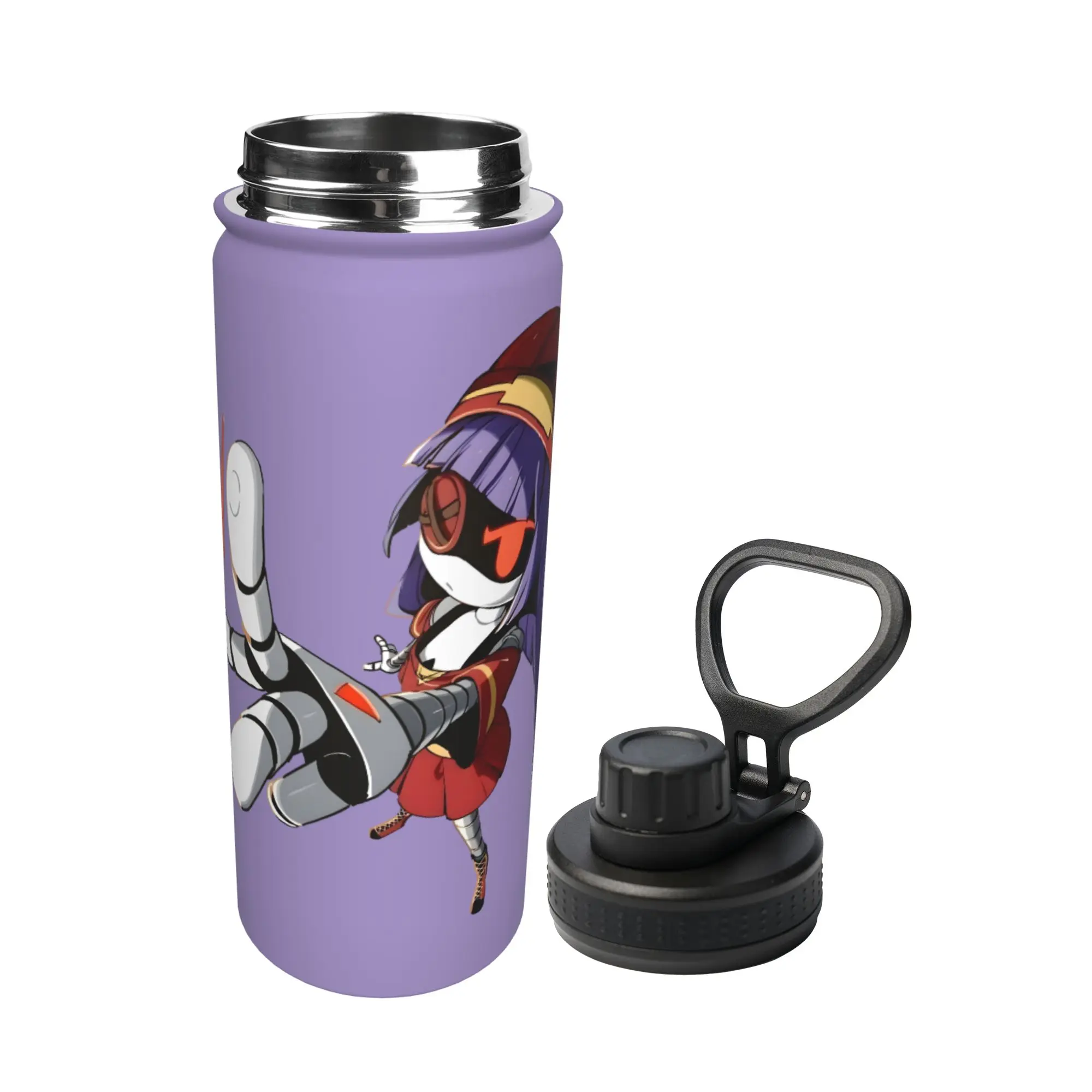 Uzi Doorman Murders Drones 18OZ Sports Insulated Kettle  Thermal Cup Stainless Steel Smoothie Tea Mug Spill Proof