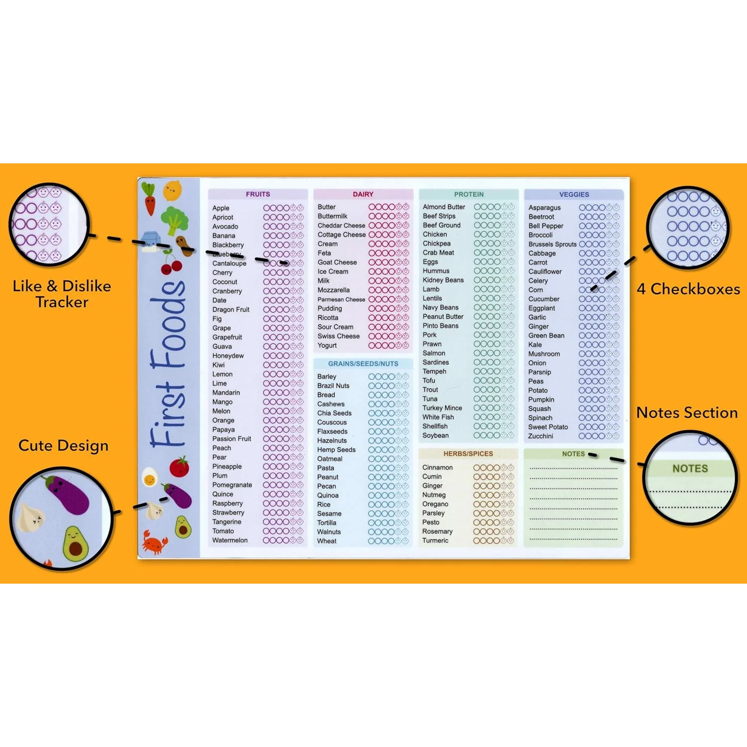 Bebek İlk Beslenme Takip Çizel - Baby Food Tracker incelemesi ve fiyatı