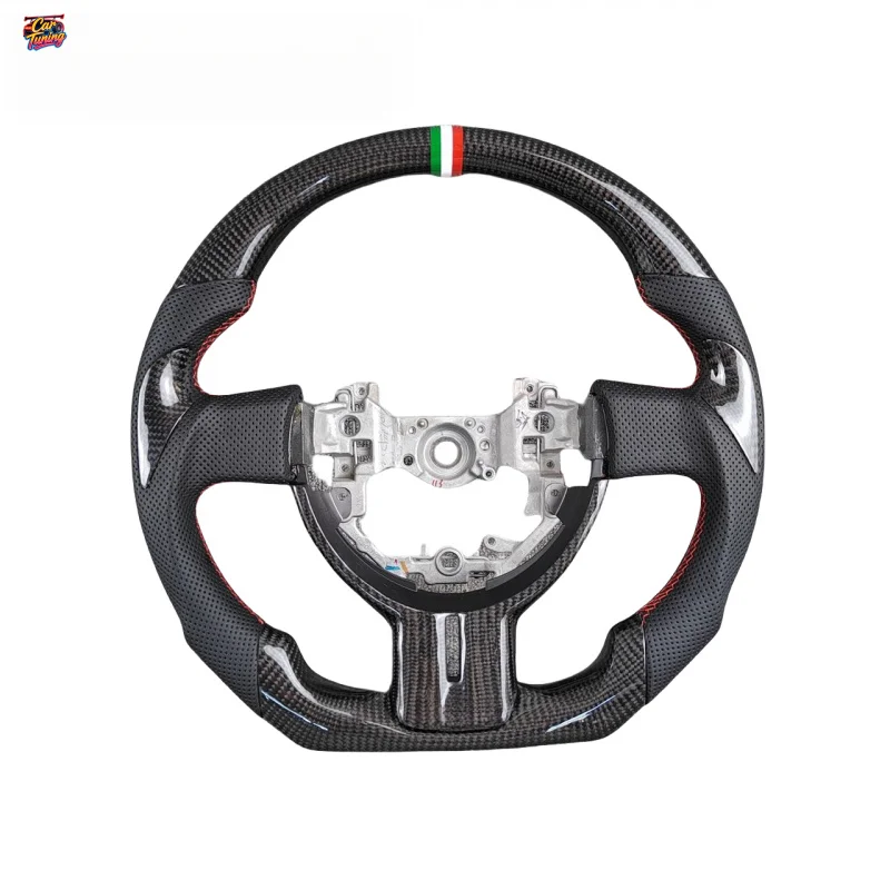 For Subaru BRZ  GR86 Racing Leather Carbon Fiber Steering Wheel Custom Modification