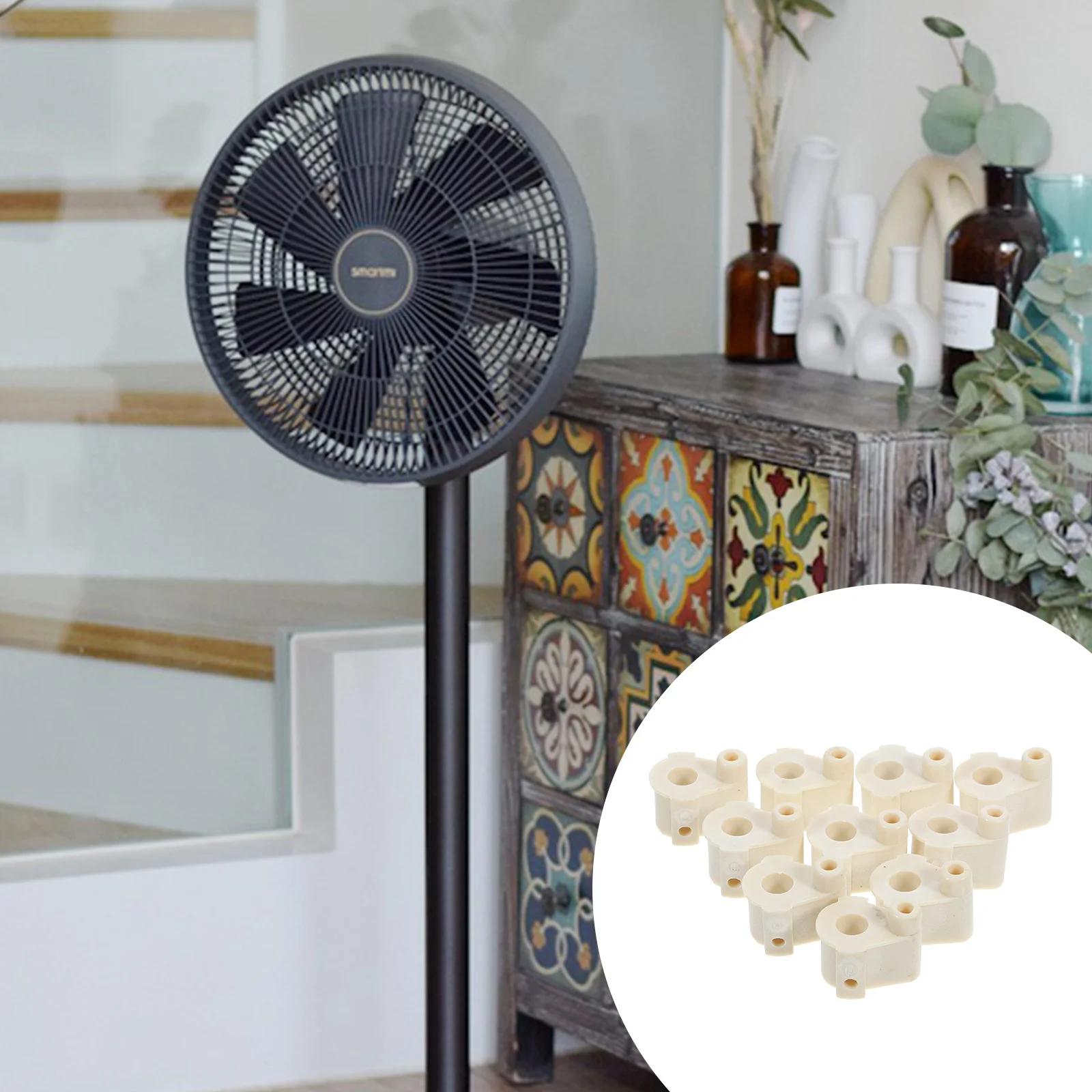 

20Pcs Synchronous Motor Shaking Head Connector Reliable Fan Swing Button Durable Long-Lasting Connection Button Kit Precision