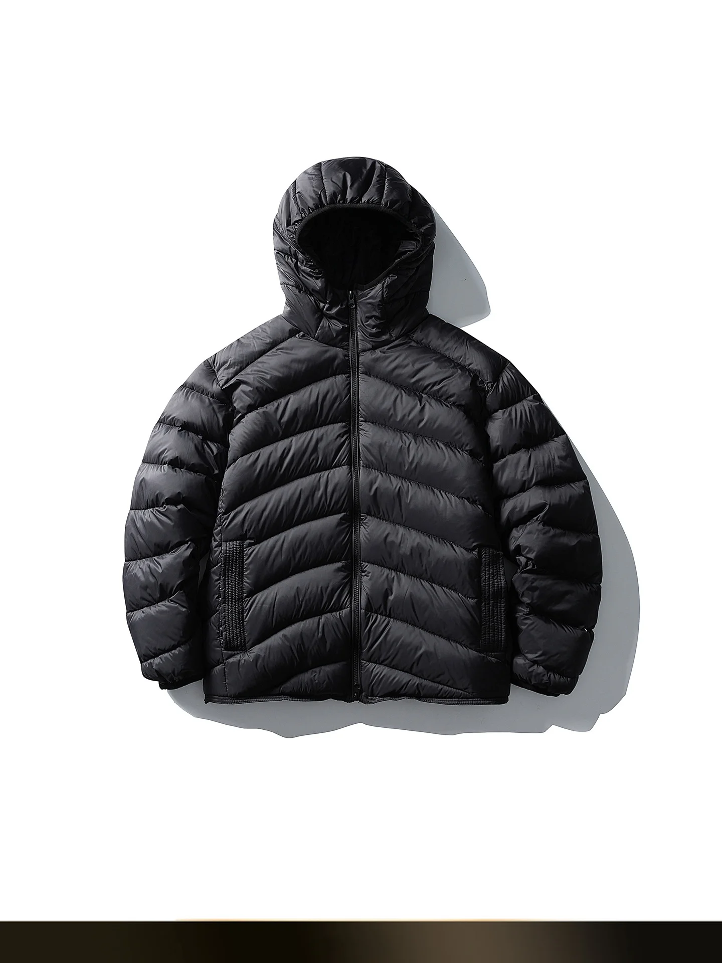 

Ретро-японская мужская зимняя теплая куртка с капюшоном на пуху, утепленная, с защитой от холода, однотонная, с дизайном в виде реберной кости