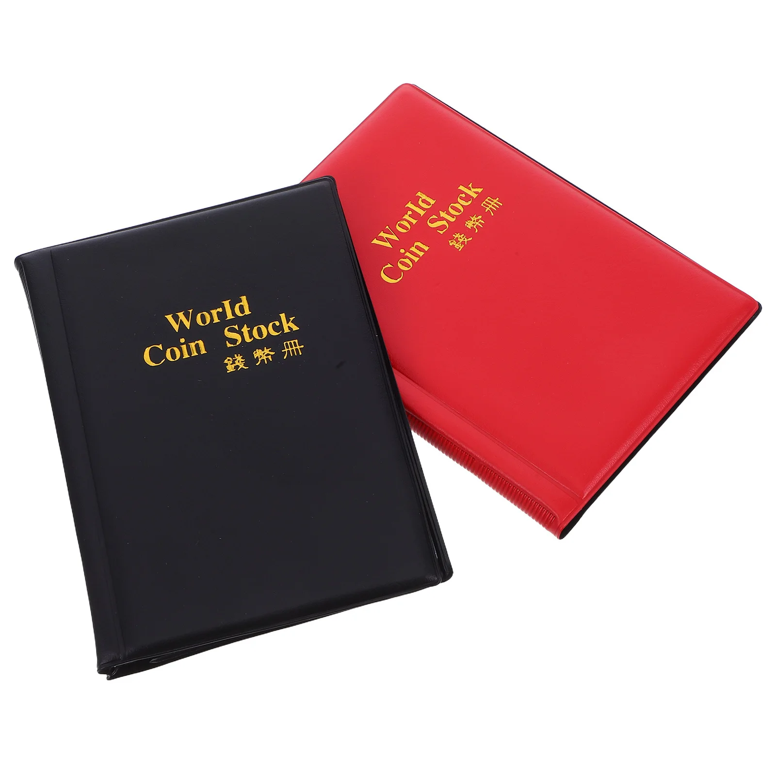 2 Pcs Coin Collection Book Stock Album Organizer Case Holder Collecting Holders