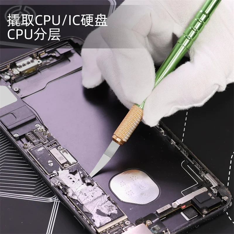 TE-211 Handmade Polished Blades Multifunctional Knife Hand Polished Ultra Thin Blade Set for Phone Motherboard Glue Removal