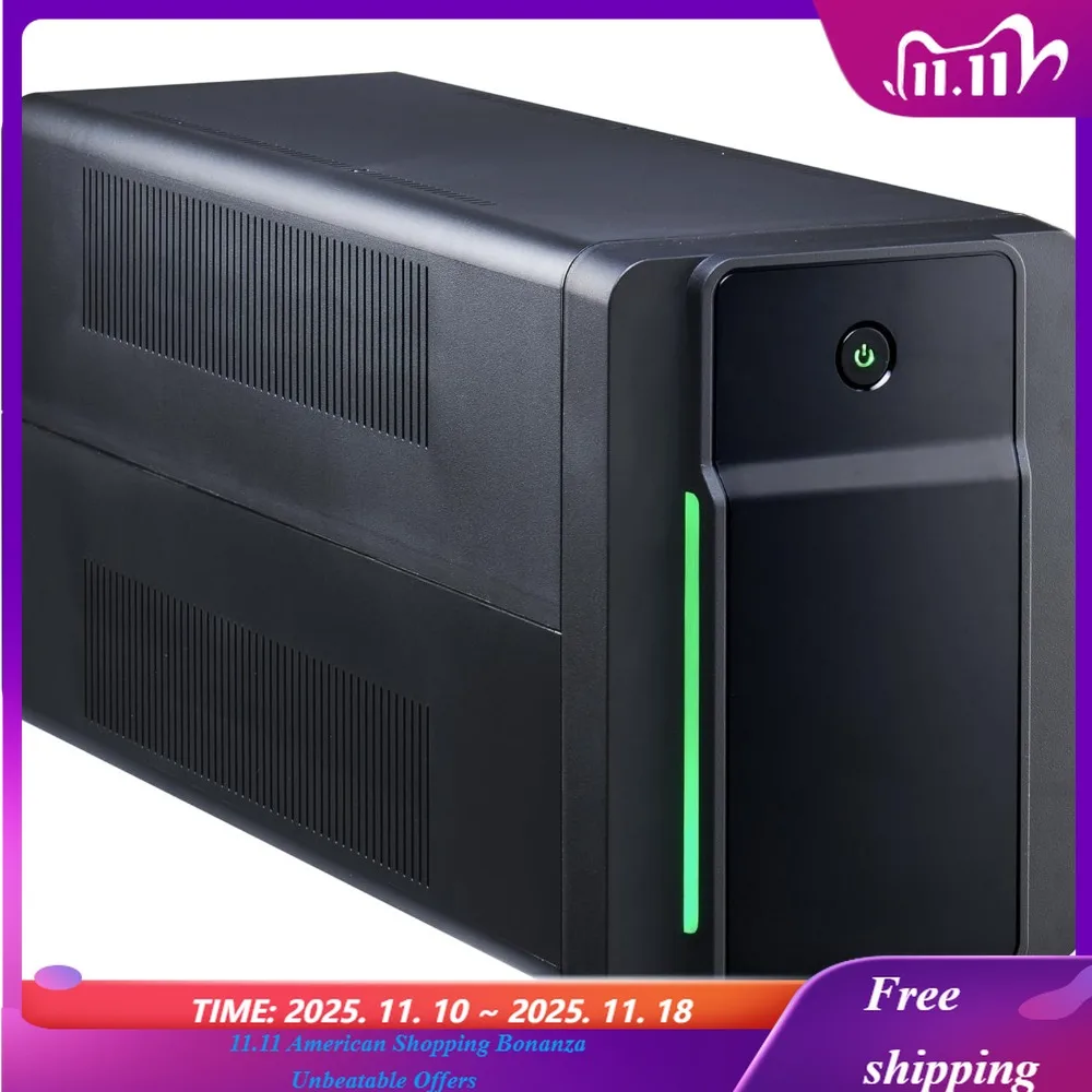 

Блоки бесперебойного питания BX2200MI — резервная батарея 2200 ВА, 6 розеток с защитой от перенапряжения, AVR, защита данных, черный