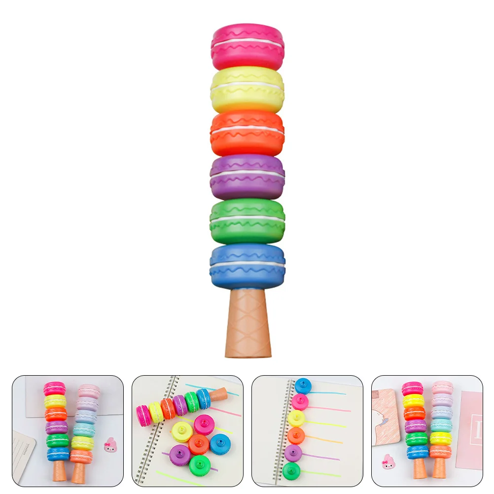 1 set Fluorescent Highlighters Colorful Writing Office School Supplies Student Notes Underlining Tools