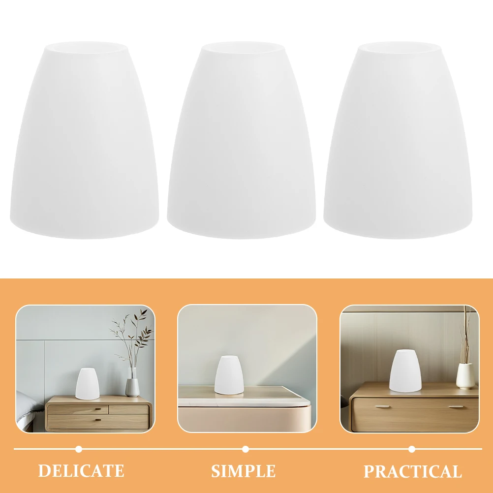 

2Pcs Plastic Lampshades Minimalist Lamp Shade Covers for Indoor Outdoor Use Replacement Light Diffuser for Floor Table
