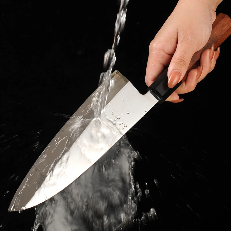 

8.3 Inch Deba Knife Single-edged Mirror Blade Sharp Chef Cleaver Sashimi Slicing Sushi Ham 7Cr17MoV Steel Japanese Kitchen Knife