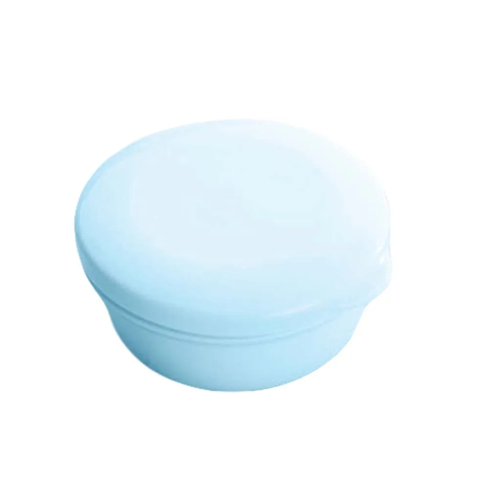 

Portable Soap Box Travel Toiletry Bag Round Dish Container Draining Double Layer Leak Proof Eco Friendly Plastic Holder
