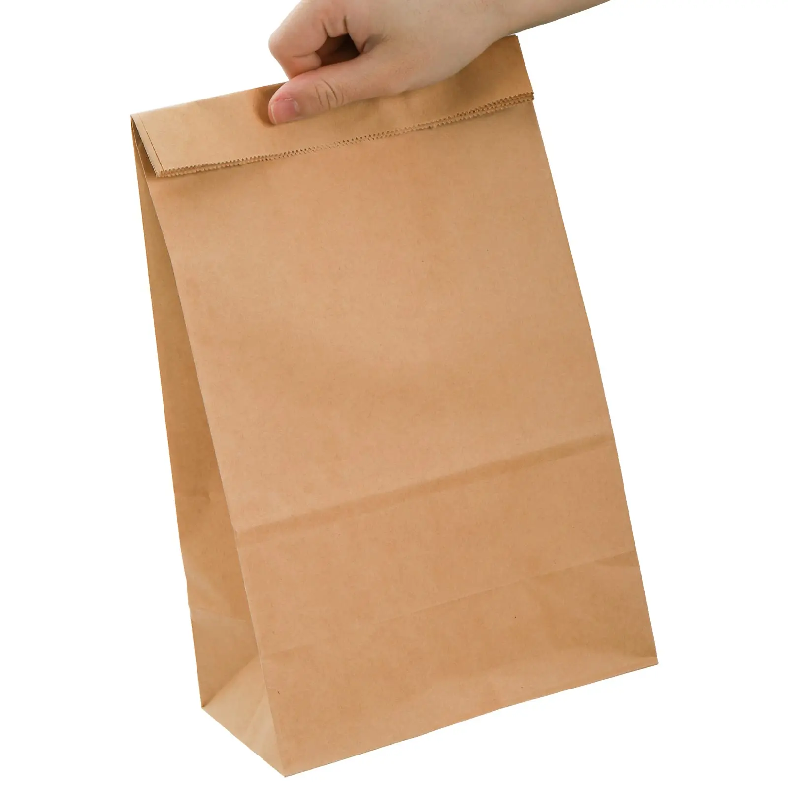 Papier-Lunchbeutel, 20/50 Stück, Einweg-Kraftpapiertüten für Brot, Sandwich, Snack, kleine Einkaufstüten, Lebensmittelverpackung, Mitnahmebeutel – Detail 10