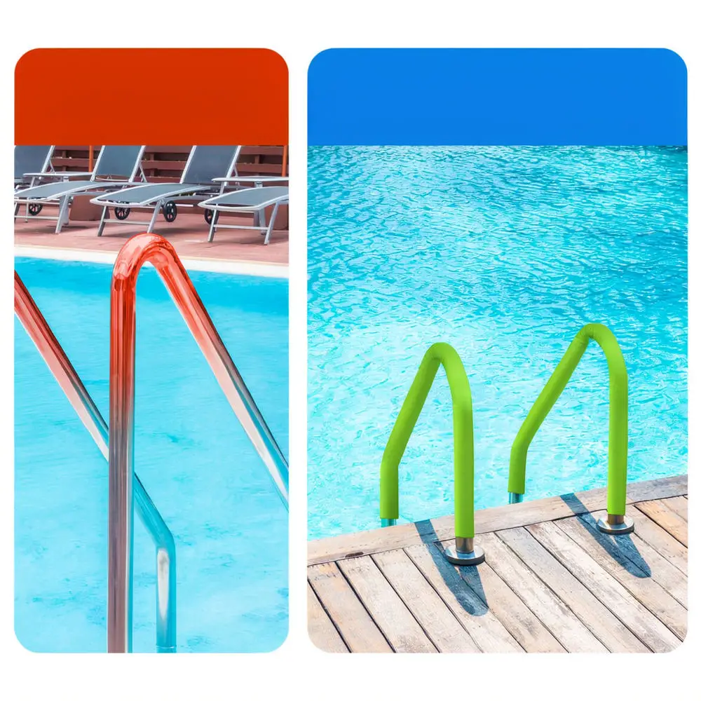 Soft Nylon Pool Handrail Cover Non Slip Grip Protector Anti Scald Shield For Swimming Pool Rail Gym Accessory