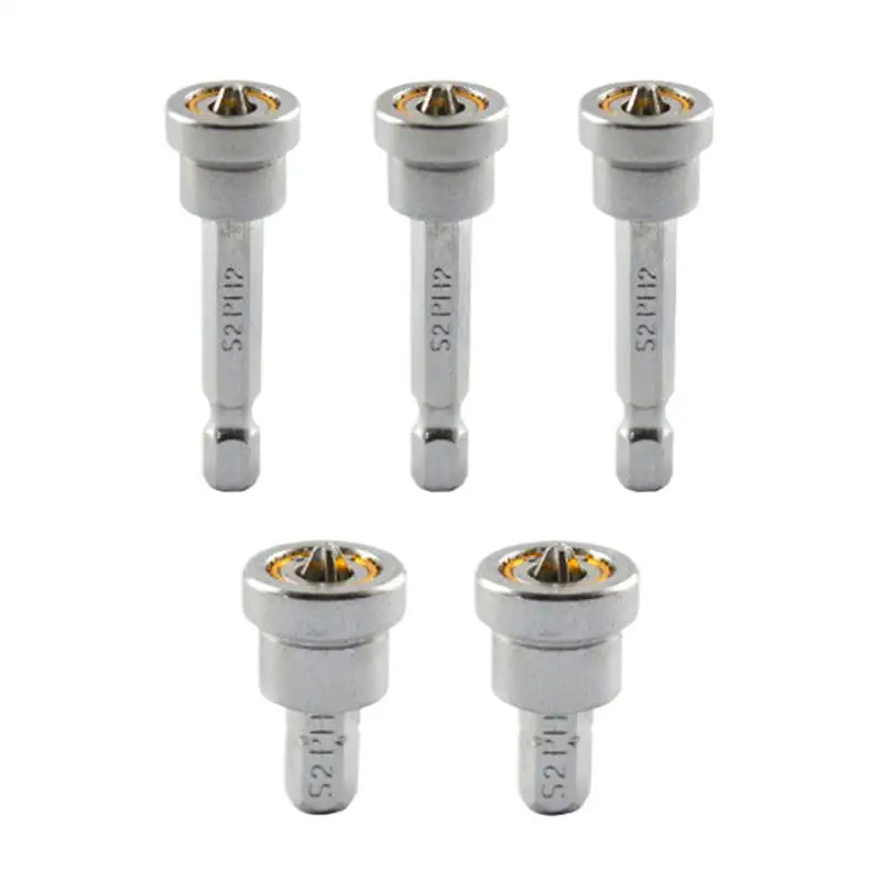 

High Magnetic Screwdriver Drill Bit Set Anti-Slip Electric Bit Set Of 5 Multi-Functional Precision Positioning Drills For