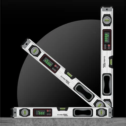 400mm Digital Electronic Level Protractor Angle Finder Inclinometer 360 Degree with Magnets Level Angle Slope Test Ruler