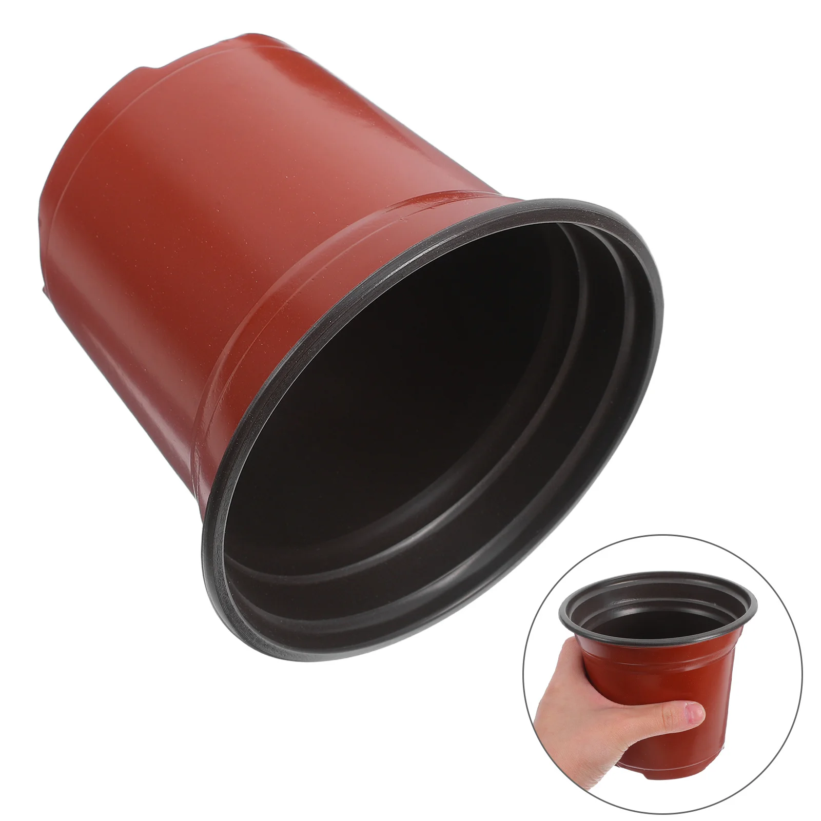 

50pcs Pot 130X97X116Mm Minimalist For Succulents Flower Pot Cacti Plants Plastic Basin Desk Decor Garden Storage