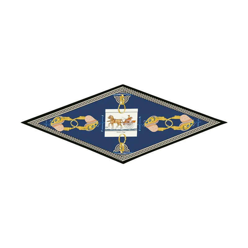 Foulard de dégager de cheval imprimé diamant pour femmes, enveloppes de marque, bandana de luxe, bandeau de sauna, hijabs pour dames, châles de la présidence