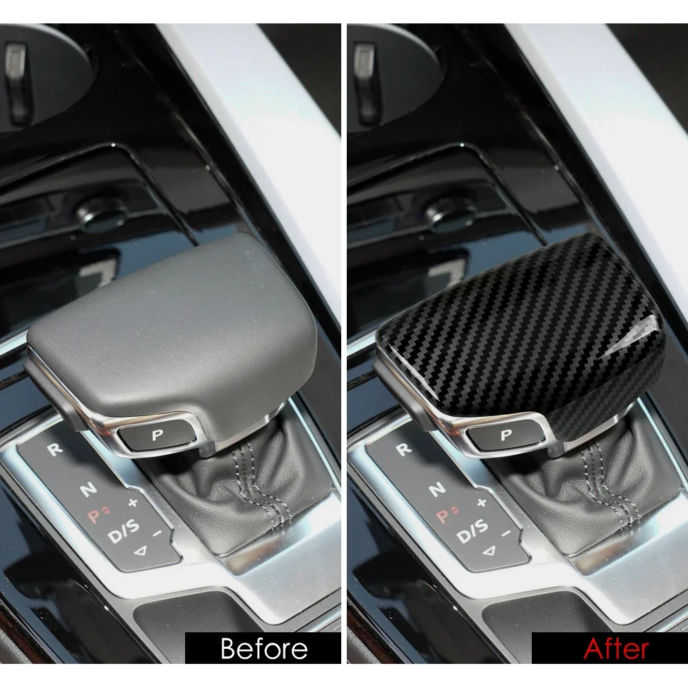 

1 шт., наклейка из углеродного волокна для салона автомобиля Audi A4L A5 Q5L Q6 Q7