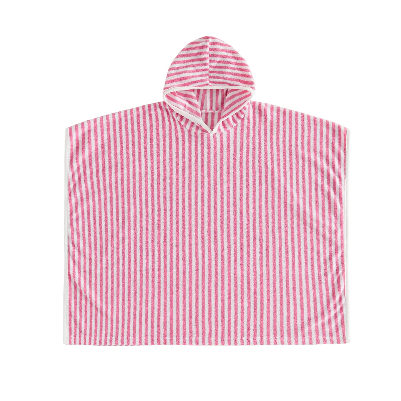 Kids Striped Beach Cover Up Soft Absorbent Towel Swim Hooded Poncho for Boys and Girls