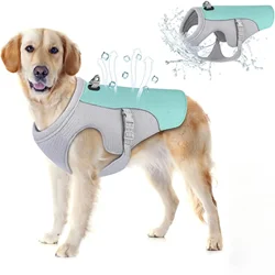 Dog Cooling Vest com Garrafa de Água Portátil, Arnês, Cooling Jacket, Caminhada, Camping ao ar livre, Caça, Treinamento, KLYM