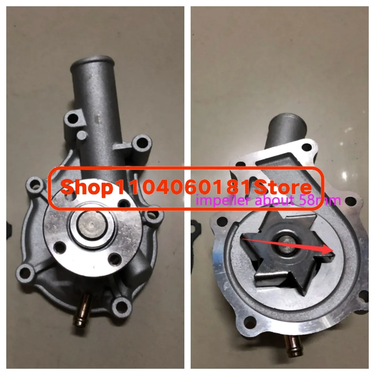 

Water Pump 16259-73036 for Kubota Engine D905, D1005, D1105, V1505, V1505-T, D1005