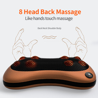 Cervical Shiatsu Massage Neck Back Waist Body Electric Multifunctional Massage Pillow 8 Heads Massager Car Home Cushion 10 Days