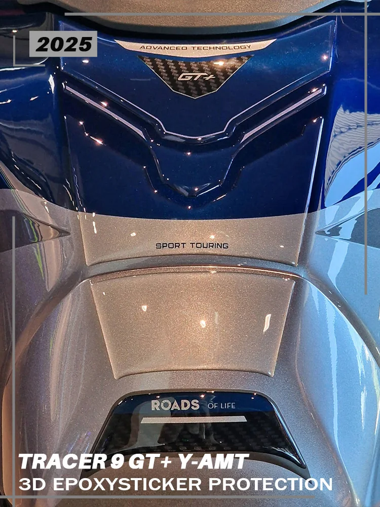 Akcesoria motocyklowe do Tracer 9 GT+Y-AMT 2025, naklejki na zbiornik paliwa Tracer 9GT+, wodoodporne, ochronne, trójwymiarowe naklejki z motywem drzewa. — 2