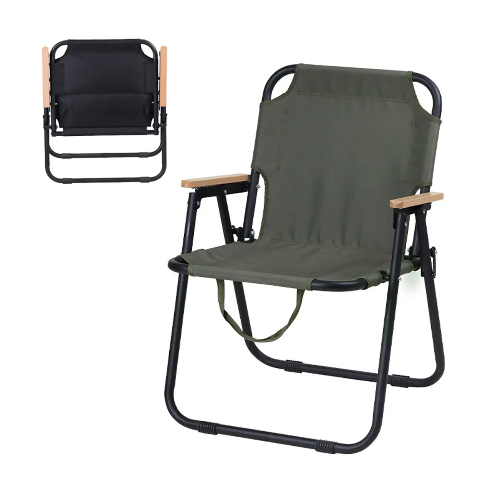 

OEM Waterproof Camping Chair Solid Wood Outdoor Folding Chair Foldable Canvas Portable Camping Chair for Fishing