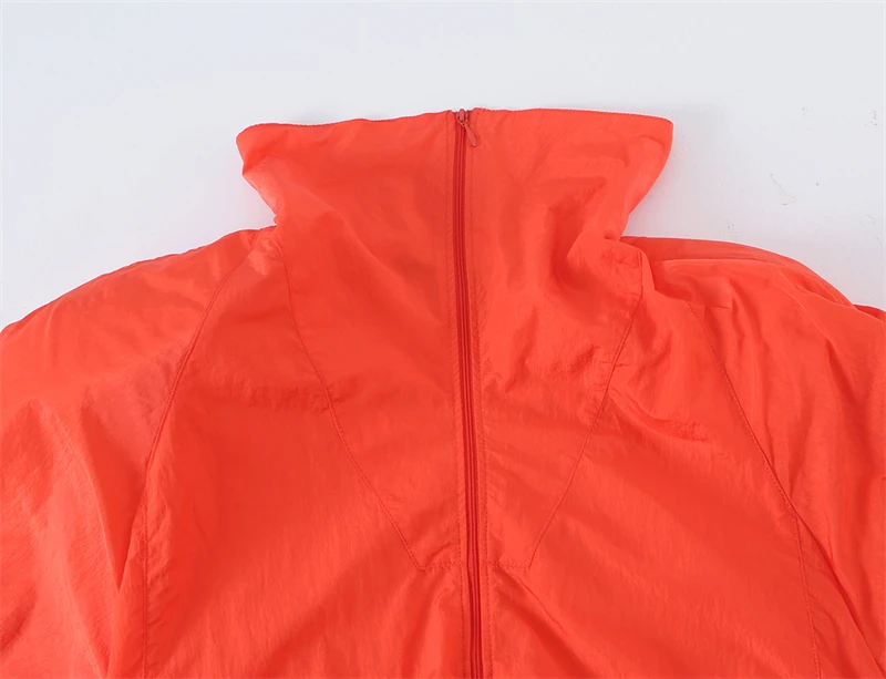 Guobioziy Women's Tech Fabric Jacket 2026 Spring-Autumn Edition Red Design French Casual Fashion Trend Commuter British Street