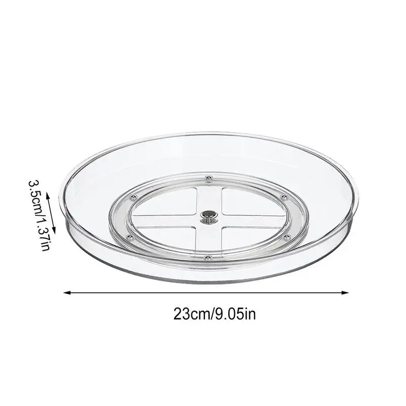 Rotating Fridge Organizer Holder Acrylic Cabinet Spice Rack Rotating Spice Rack Spinning Organizer Rotating Turntable Organizer