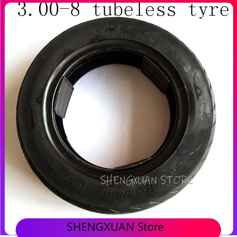 

3.00-8 Tubeless Tire Fits for Scooter ,Gas and Electric Scooters Warehouse Vehicles Mini Motorcycle Moped 8" Rim Free Shipping