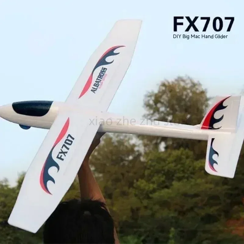 Flying Bear Fx707s Fixed Wing Epp Foam Aircraft, Upgrade Versão Ampliada, Montagem de Tamanho Grande, Modelo Simples