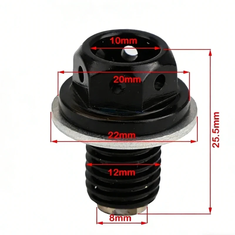 M12x1.5 Magnetic Oil Drain Plug Bolt For Lifan YX Zongshen Loncin Pit Dirt Bike 50cc 90cc 110 125cc 140cc 150cc 160cc Motorcycle