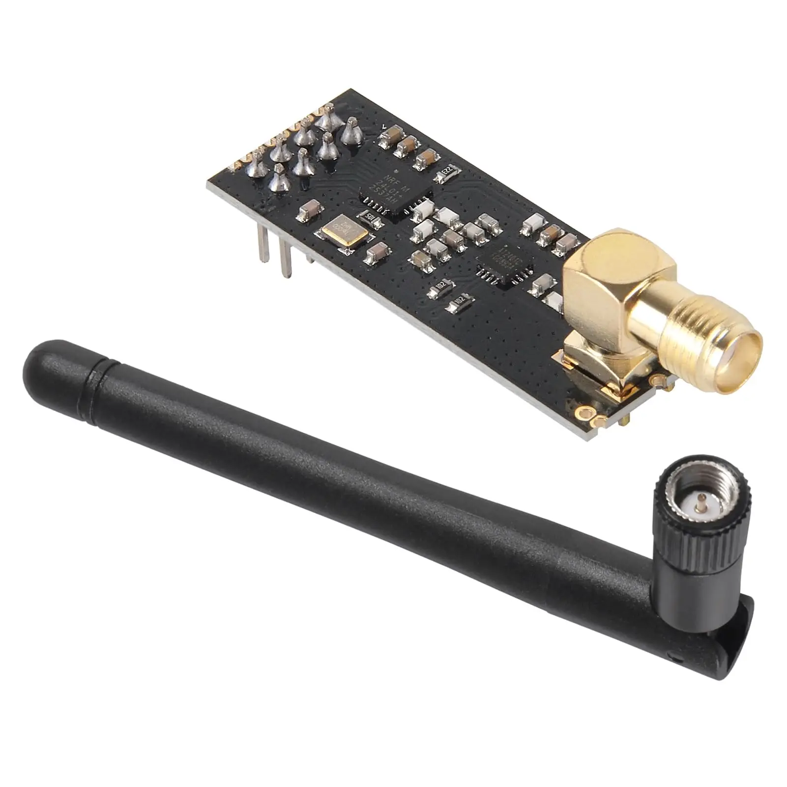 NRF24L01+PA+LNA Wireless Transceiver RF Transceiver Module with SMA Antenna 2.4G 1100m