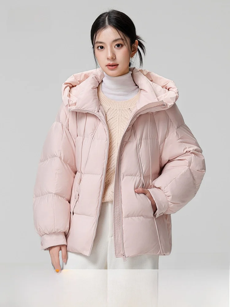

Snow Flying 2026 Summer New Women's Short Hooded Bread down Jacket Mildred Yadan Style Vital Youth Warm Polyester Fiber Long ...