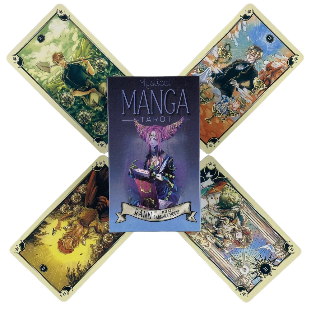 

Mystical Manga Tarot Cards A 78 Deck Oracle English Visions Divination Edition Board Playing Games
