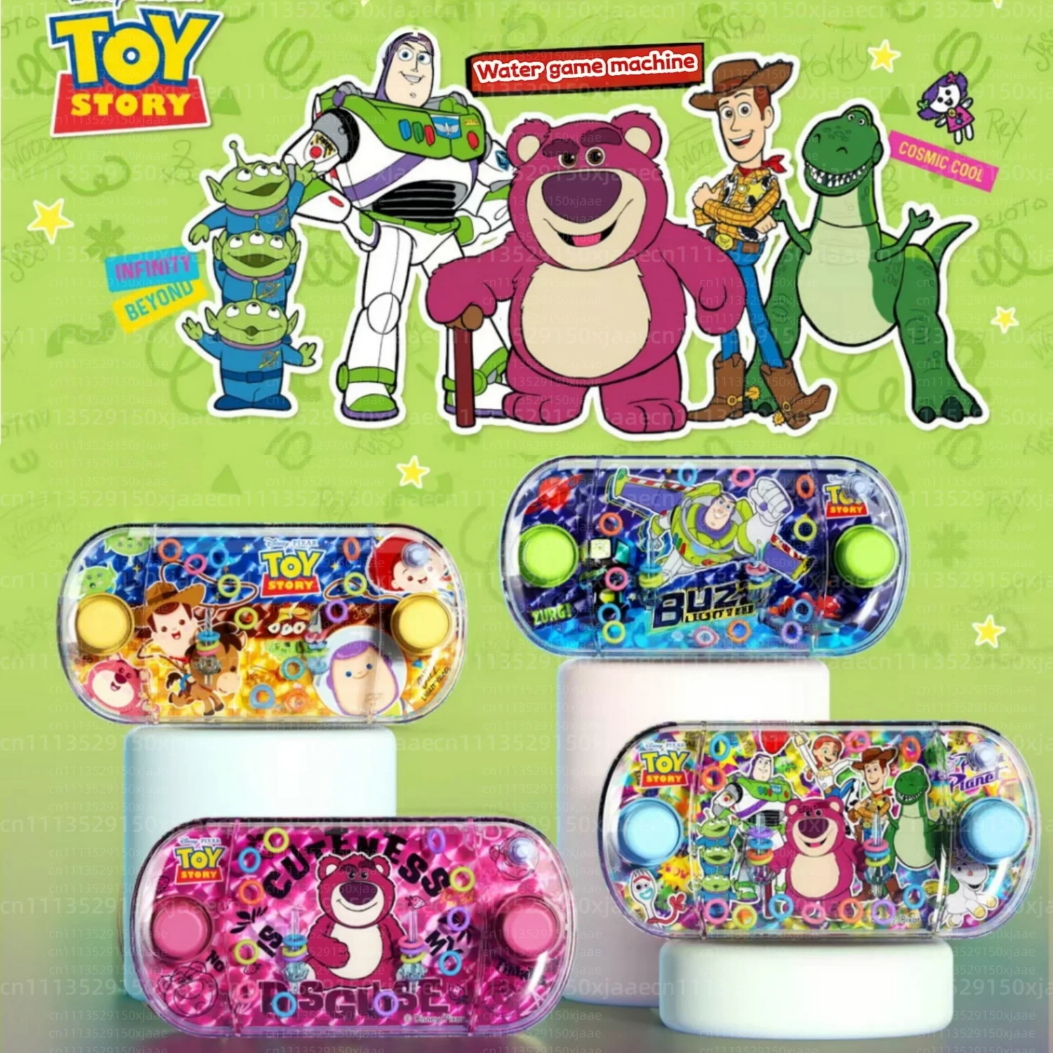 Toy Story 5 Woody Buzz Lightyear Retro Handheld Water Ring Toss Classic Nostalgic Stress Relief Fidget Toy Christmas Party Gift