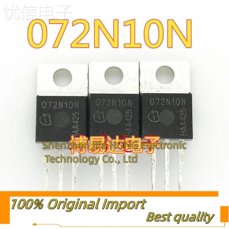 10 шт./лот 072N10N IPP072N10N3G TO-220 MOSFET 80A/100V лучшее качество, в наличии, оригинал